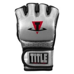 TITLE MMA Menace Metallic Training Gloves -Boxing Shop XMMTG SV BK 003