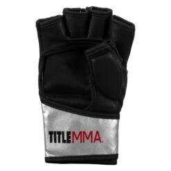TITLE MMA Menace Metallic Training Gloves -Boxing Shop XMMTG SV BK 004
