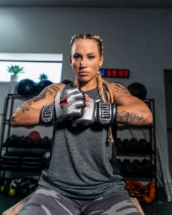 TITLE MMA Menace Metallic Training Gloves -Boxing Shop XMMTGSV