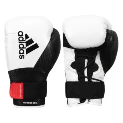 Adidas Hybrid 250 Training Gloves 25 Adidas Hybrid 250 Training Gloves -Boxing Shop adih250tg wh bk 1 1