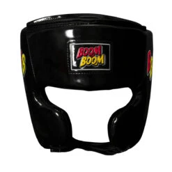BOOM BOOM Boxing Commander Youth Headgear -Boxing Shop bbhgy bk 2