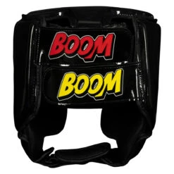 BOOM BOOM Boxing Commander Youth Headgear -Boxing Shop bbhgy bk 4