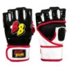 BOOM BOOM Boxing Bomber Youth MMA Gloves -Boxing Shop bbmmgy bk wh rd 01