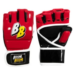 BOOM BOOM Boxing Bomber Youth MMA Gloves -Boxing Shop bbmmgy rd bk wh 01