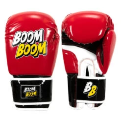 BOOM BOOM Boxing Striker Youth Boxing Gloves -Boxing Shop bbsbgy2 rd bk 001