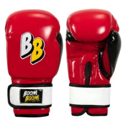 BOOM BOOM Boxing Silencer Youth Bag Gloves 24 BOOM BOOM Boxing Silencer Youth Bag Gloves -Boxing Shop bbybgs rd bk wh 001