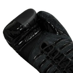 TITLE Black Blast Lace Training Gloves -Boxing Shop bkbstgl 05