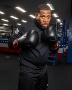 TITLE Boxing Leather Big League Bag Gloves -Boxing Shop blbg2 bk rd wh 5 1