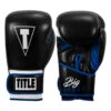 TITLE Boxing Leather Big League Training Gloves -Boxing Shop bltg2 bk bl 01