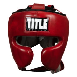 TITLE Boxing Blood Red Leather Sparring Headgear 10 TITLE Boxing Blood Red Leather Sparring Headgear -Boxing Shop brhg rd gr 02