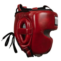TITLE Boxing Blood Red Leather Sparring Headgear 11 TITLE Boxing Blood Red Leather Sparring Headgear -Boxing Shop brhg rd gr 03