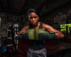 TITLE Boxing Combat Bag Gloves -Boxing Shop combg gn bk 1 2