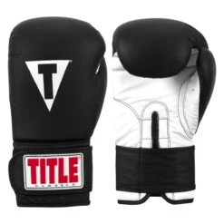 TITLE Classic Fitness Boxing Gloves 32 TITLE Classic Fitness Boxing Gloves -Boxing Shop crbg bk wh 01 1