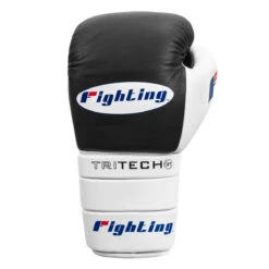 Fighting Tri-Tech Tenacious Lace Training Gloves -Boxing Shop fs3ttgl bk wh 003