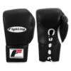 Fighting Fury Professional Lace Training Gloves -Boxing Shop fsftgl bk 01