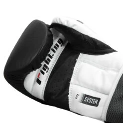 Fighting S2 GEL Power Sparring Gloves -Boxing Shop fspgsg bk wh 005