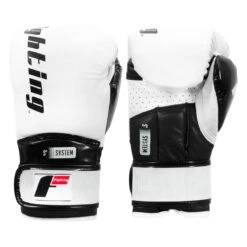 Fighting S2 GEL Power Sparring Gloves -Boxing Shop fspgsg wh bk 001