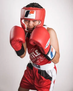 Fighting USA Boxing Competition Headgear With Cheeks -Boxing Shop fsuch rd