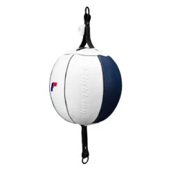 Fighting Force Leather Double End Bag -Boxing Shop ftgdeb wh bl 2