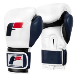 Fighting Force Leather Bag Gloves -Boxing Shop ftgfbg wh bl bk 2 1