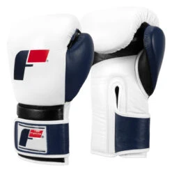 Fighting Force Training Gloves -Boxing Shop ftgftg wh bl bk 2 1