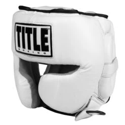 TITLE Boxing Leather Sparring Headgear -Boxing Shop fthg wh 1 1