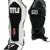 TITLE Boxing Gel Elite Pro Shin & Instep Guards -Boxing Shop gepsig bk wh 1 2