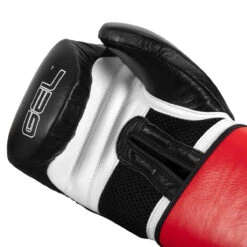 TITLE Boxing Gel Weighted Boxing Gloves -Boxing Shop glwbg bk wh rd 5 1