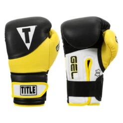 TITLE Boxing Gel Suspense V2T Training Gloves -Boxing Shop gstgev2t bk ye 01