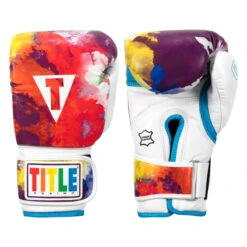 TITLE Boxing Gel World V2T Limited Edition Tie Dye Bag Gloves