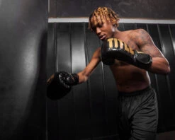 TITLE Boxing Inferno Intensity Elastic Training Gloves -Boxing Shop itgei bk gd 3 1