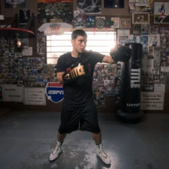 TITLE Boxing Inferno Intensity Lace Training Gloves -Boxing Shop itgli ace bk gd 3 1