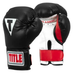 TITLE Classic Kid & Youth Boxing Gloves 2.0 -Boxing Shop kglv2 bk wh rd 02