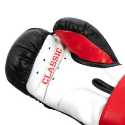 TITLE Classic Kid & Youth Boxing Gloves 2.0 -Boxing Shop kglv2 bk wh rd 05