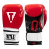 TITLE Boxing Premium Leather Performance Training Gloves -Boxing Shop lptg rd wh bk 001