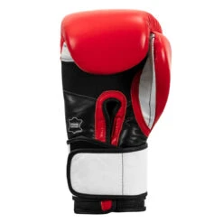 TITLE Boxing Premium Leather Performance Training Gloves -Boxing Shop lptg rd wh bk 004
