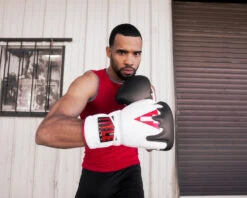 TITLE Boxing Gel Lava Leather Series Sparring Gloves 16 TITLE Boxing Gel Lava Leather Series Sparring Gloves -Boxing Shop mlvlsg wh rd bk 4