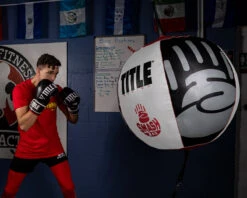 TITLE Boxing Mammoth Smash Double End Bag -Boxing Shop msbdeb bk wh rd 6