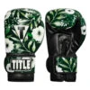 TITLE Boxing Floral Bag Gloves -Boxing Shop oaflbg gn bk 1 1