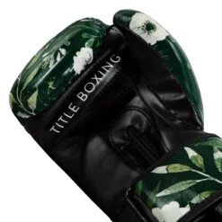 TITLE Boxing Floral Bag Gloves 15 TITLE Boxing Floral Bag Gloves -Boxing Shop oaflbg gn bk 5 1