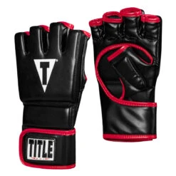 TITLE MMA Perform Hybrid Sparring Gloves 2.0 -Boxing Shop phsg2 bk rd 2 1