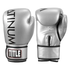 TITLE Platinum Prolific Boxing Bag Gloves -Boxing Shop plbg sv bk 1 1