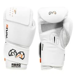 Rival Boxing Intelli-Shock Leather Bag Gloves -Boxing Shop rb50 wh 1 1