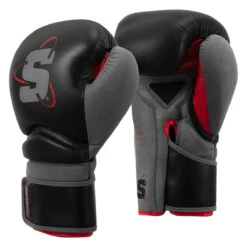 SCYntz Leather Training Gloves -Boxing Shop scytg bk gr 02