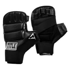 TITLE Boxing Leather Super Speed Bag Gloves -Boxing Shop sglv3 bk 02