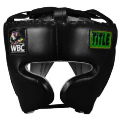 WBC By TITLE Boxing Sparring Headgear -Boxing Shop wbchg bk 2 1