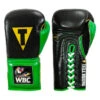 WBC By TITLE Boxing Sparring Gloves -Boxing Shop wbcsg bk gn 01