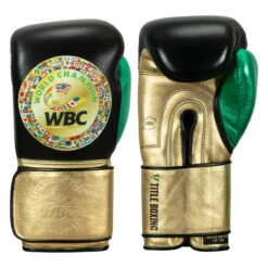 WBC By TITLE Boxing Green Belt Training Gloves 1.0