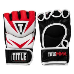 TITLE MMA Command Pro Fight Gloves 21 TITLE MMA Command Pro Fight Gloves -Boxing Shop xmcpfg rd wh 001 1