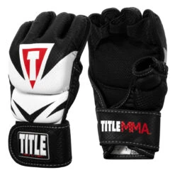 TITLE MMA Command Training Gloves 13 TITLE MMA Command Training Gloves -Boxing Shop xmctg bk wh 002